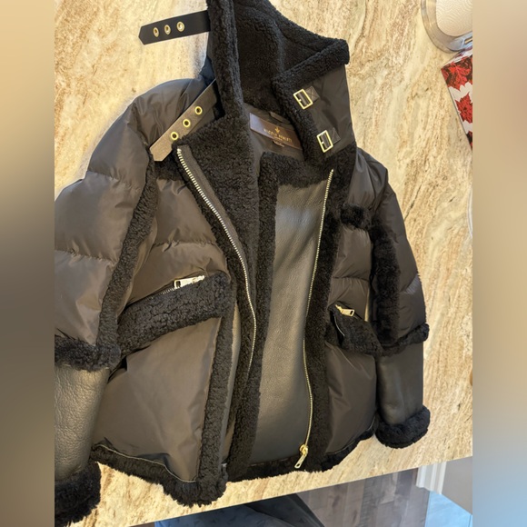 Nicole Benisti Medium Leather Faux Fur Jacket - Picture 4 of 5